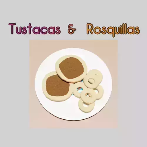 Honduran Tustacas and Rosquillas Low-poly 3D model