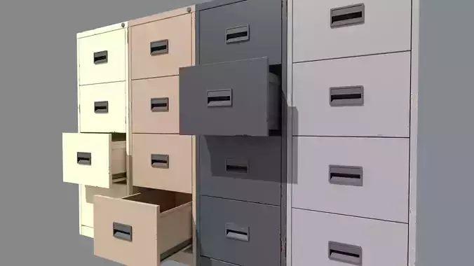 Filing Cabinet - PBR Game Ready