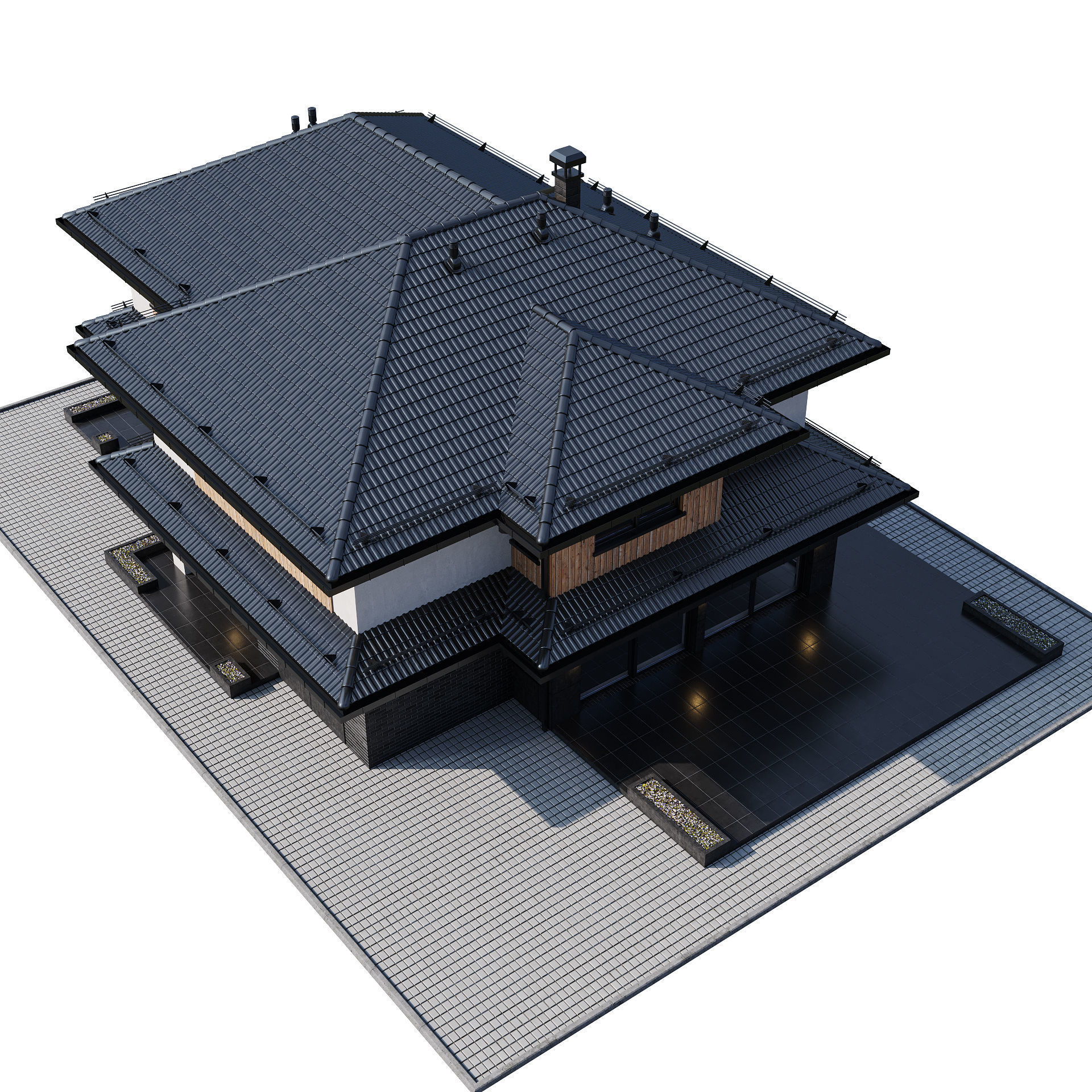 Modern house 24 3D model_12