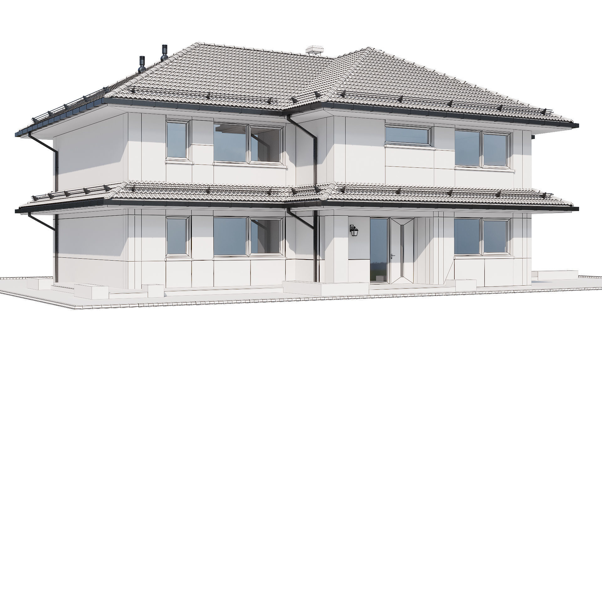 Modern house 24 3D model_17