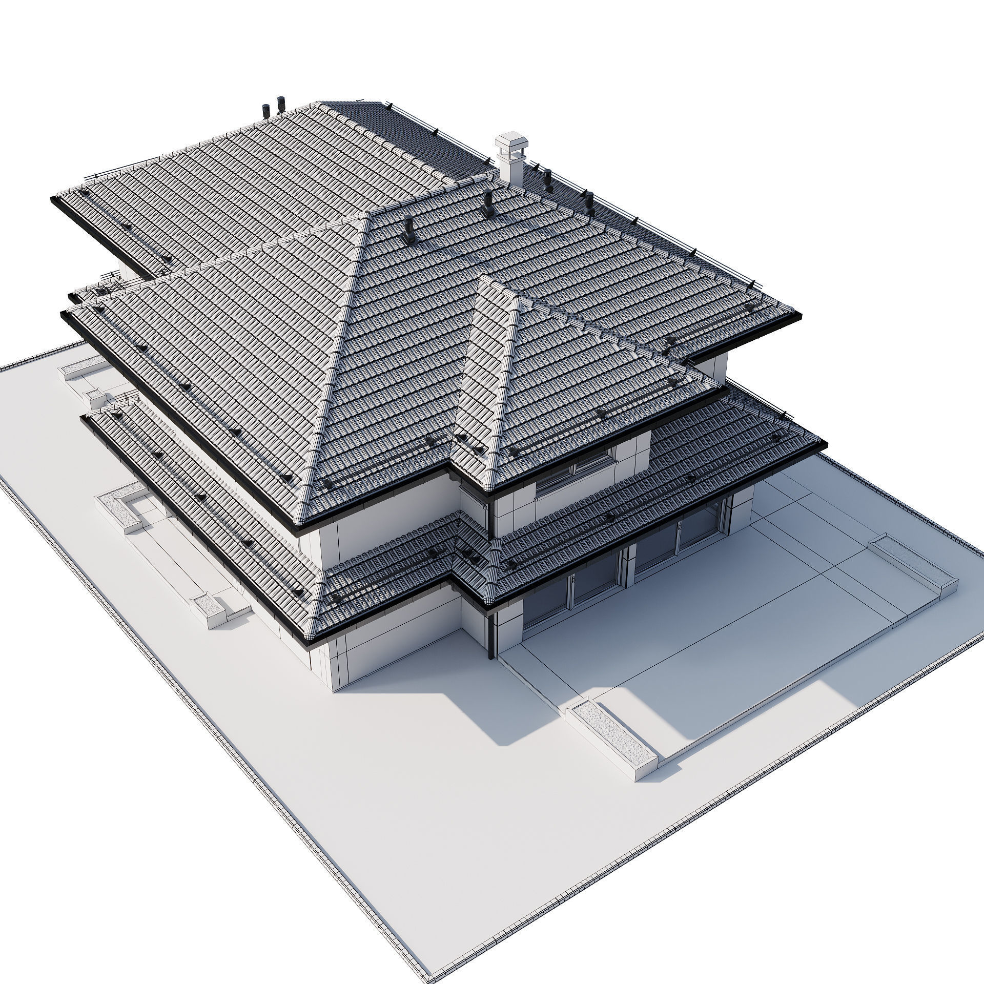 Modern house 24 3D model_24