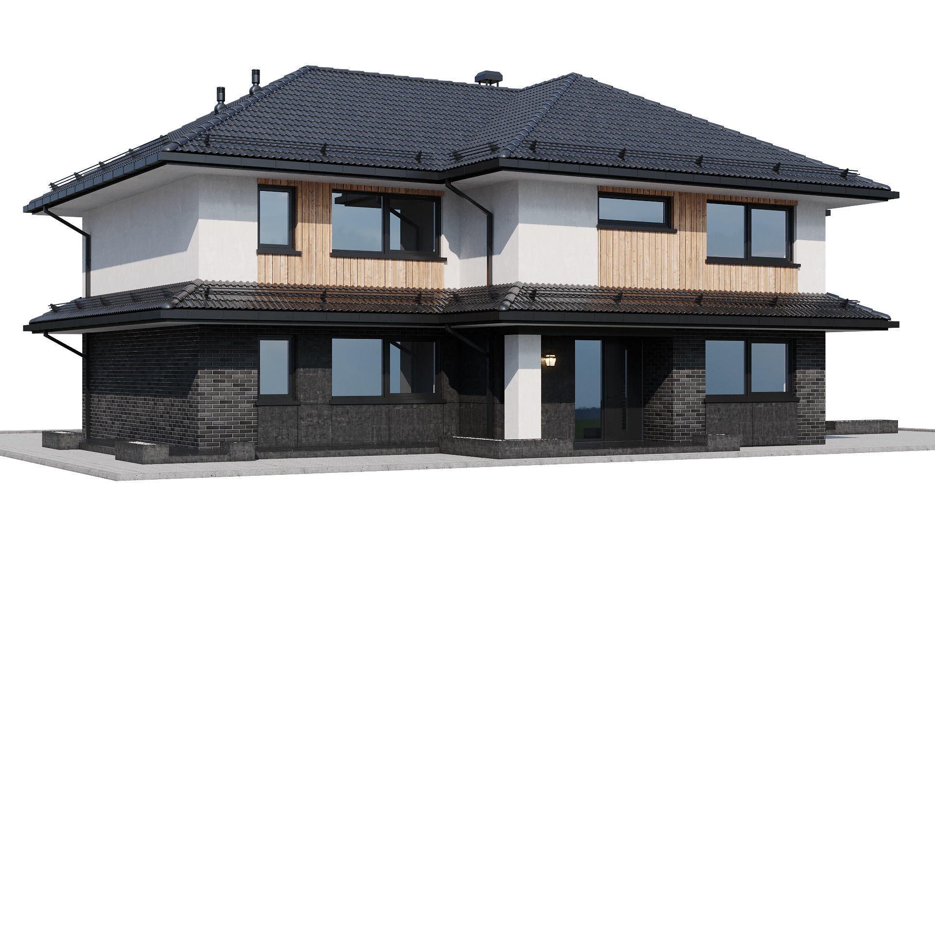 Modern house 24 3D model_5