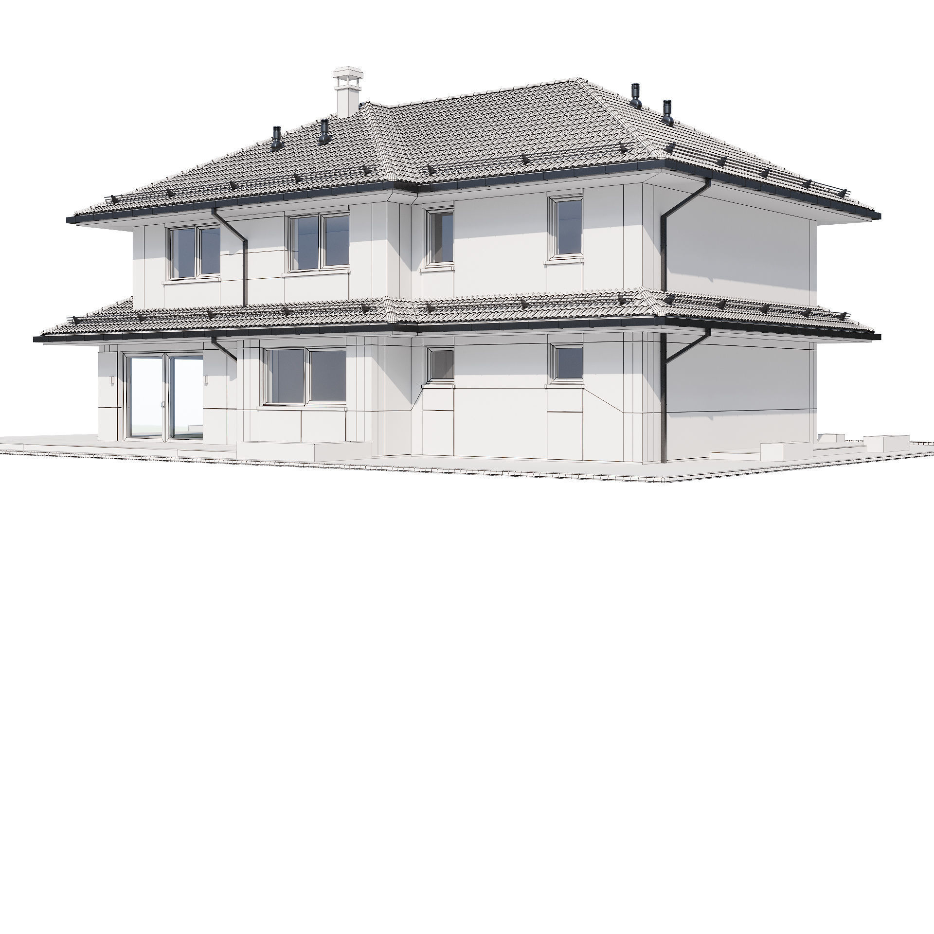 Modern house 24 3D model_16