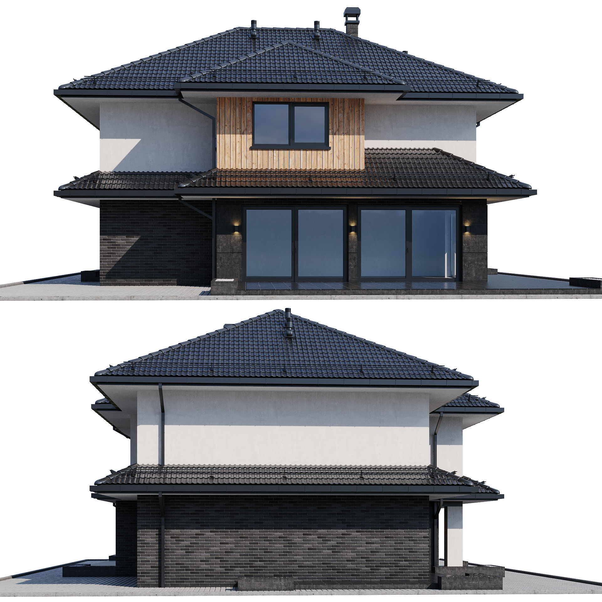 Modern house 24 3D model_3