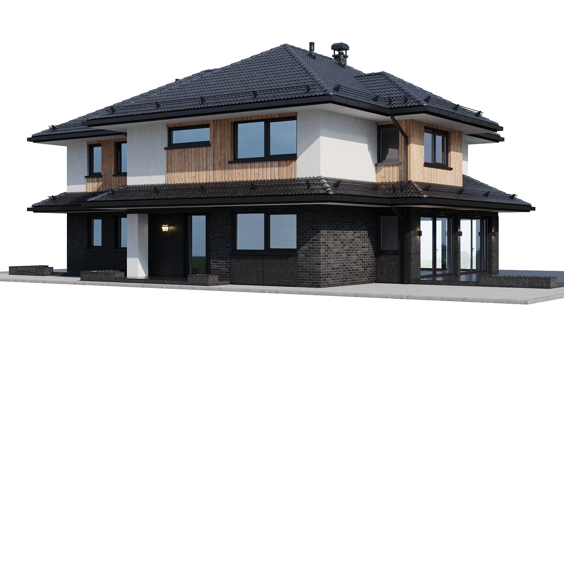 Modern house 24 3D model_7
