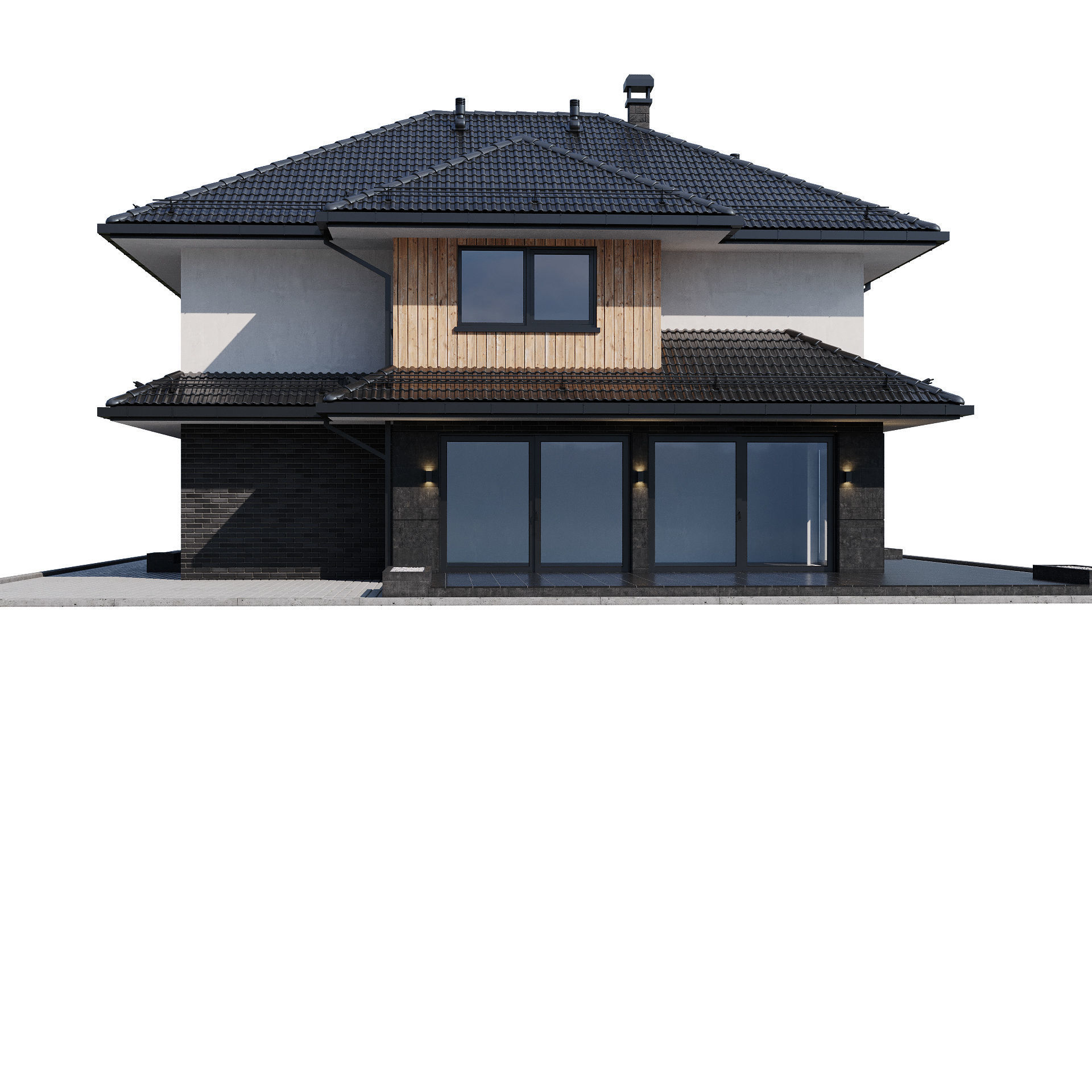 Modern house 24 3D model_11