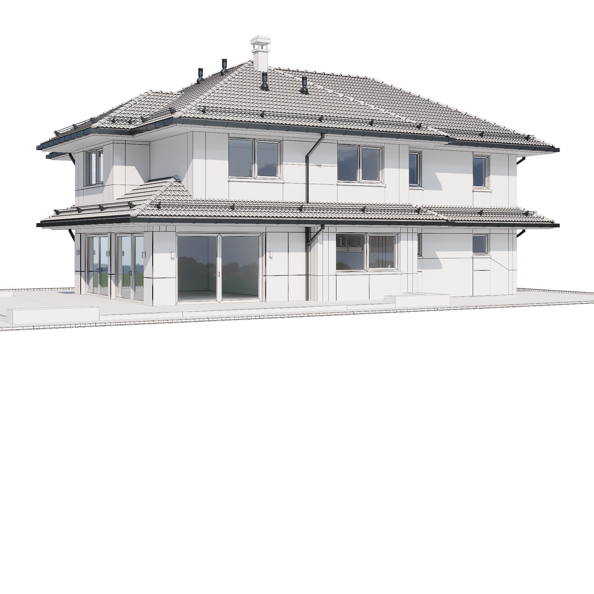Modern house 24 3D model_19