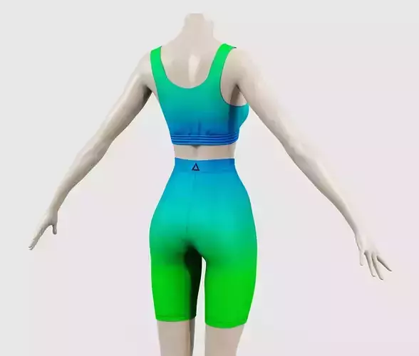 Outfit Bike Shorts with Top - Running - Cycling - Sports