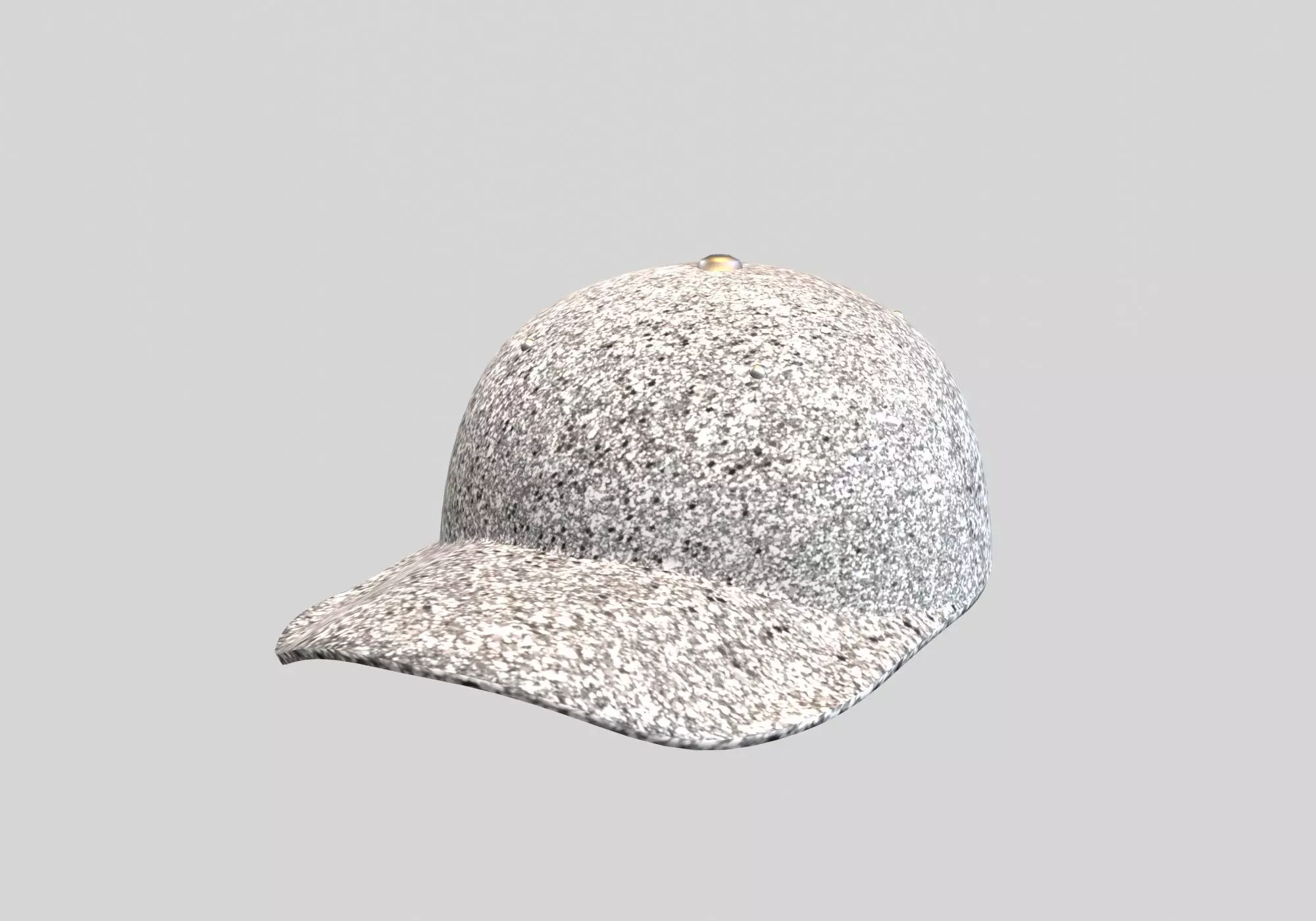glittery white cap 3D model