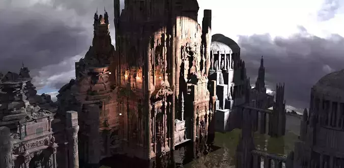 Fantasy Art Deco New York Kit bash extended 