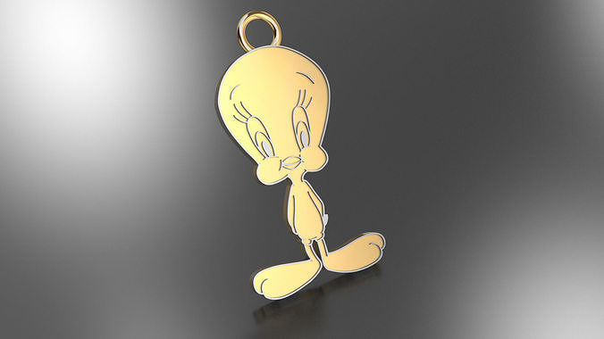 tweety pandant 3D print model