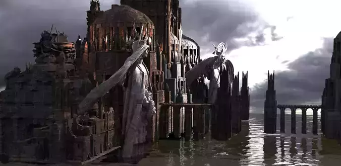 Fantasy Art Deco Grand Bankers Towers extended