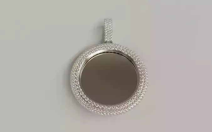 Flower Set Picture Pendant - LARGE