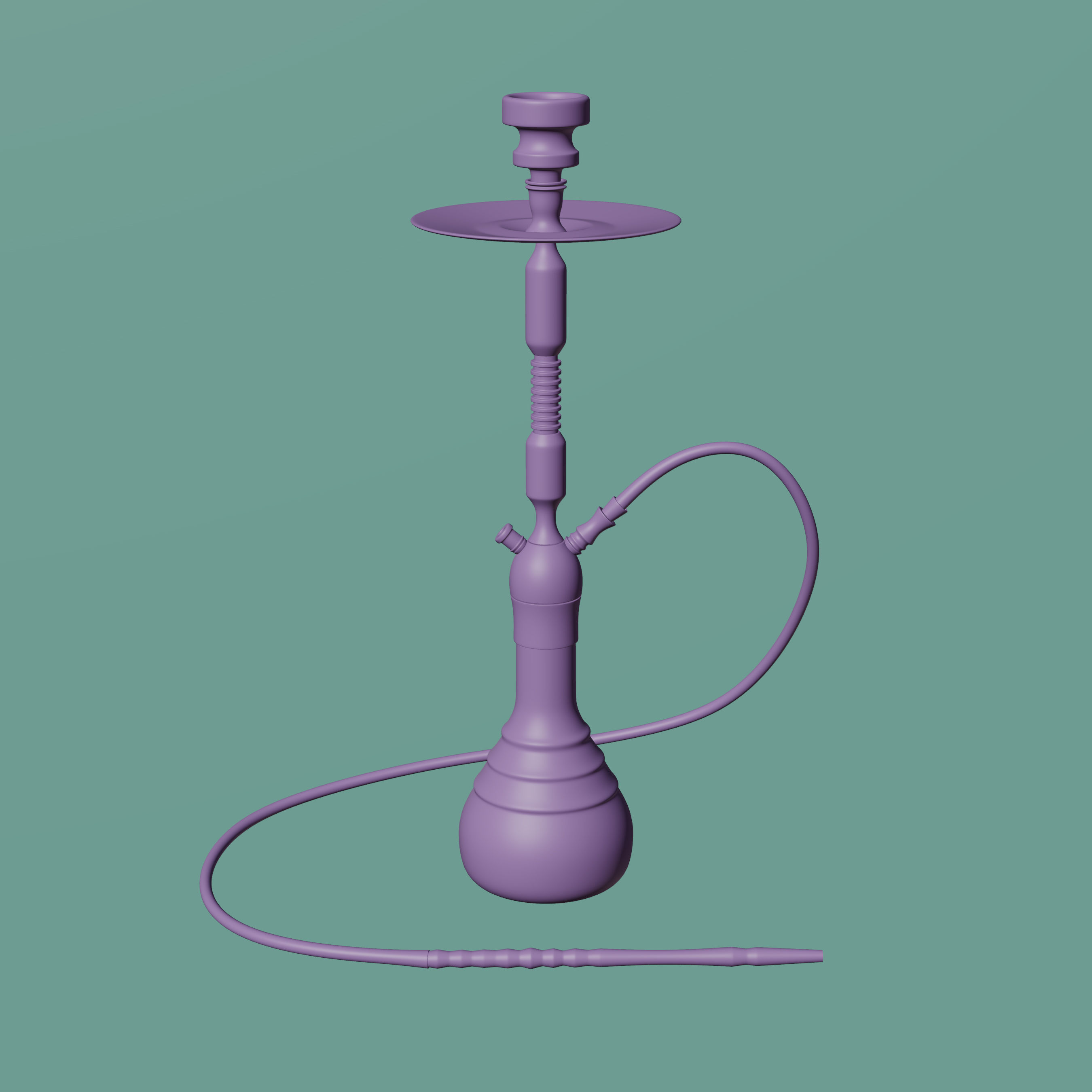 Hookah 01 3D model_2