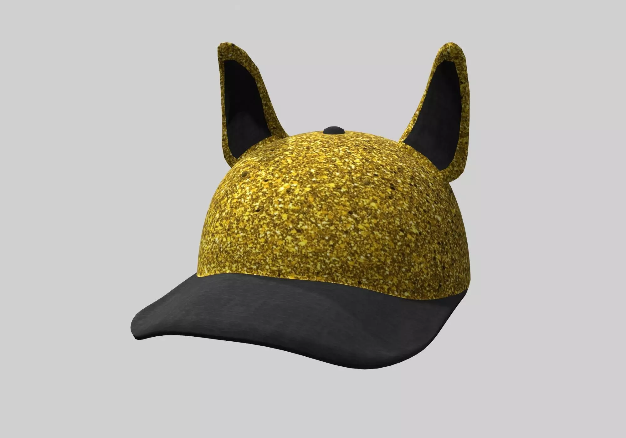 golden dog cap 3D model