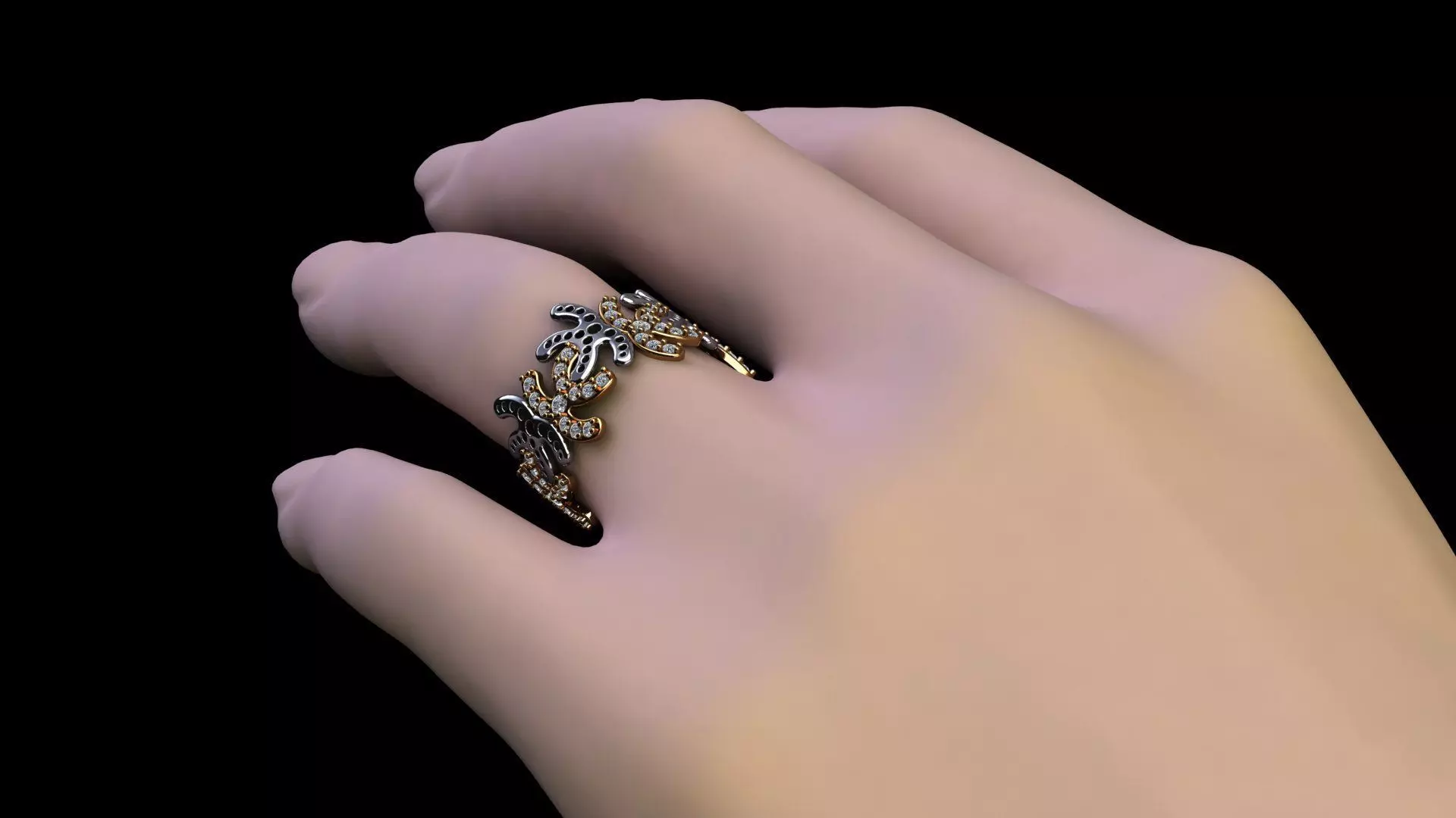 shaped ring 3D print model