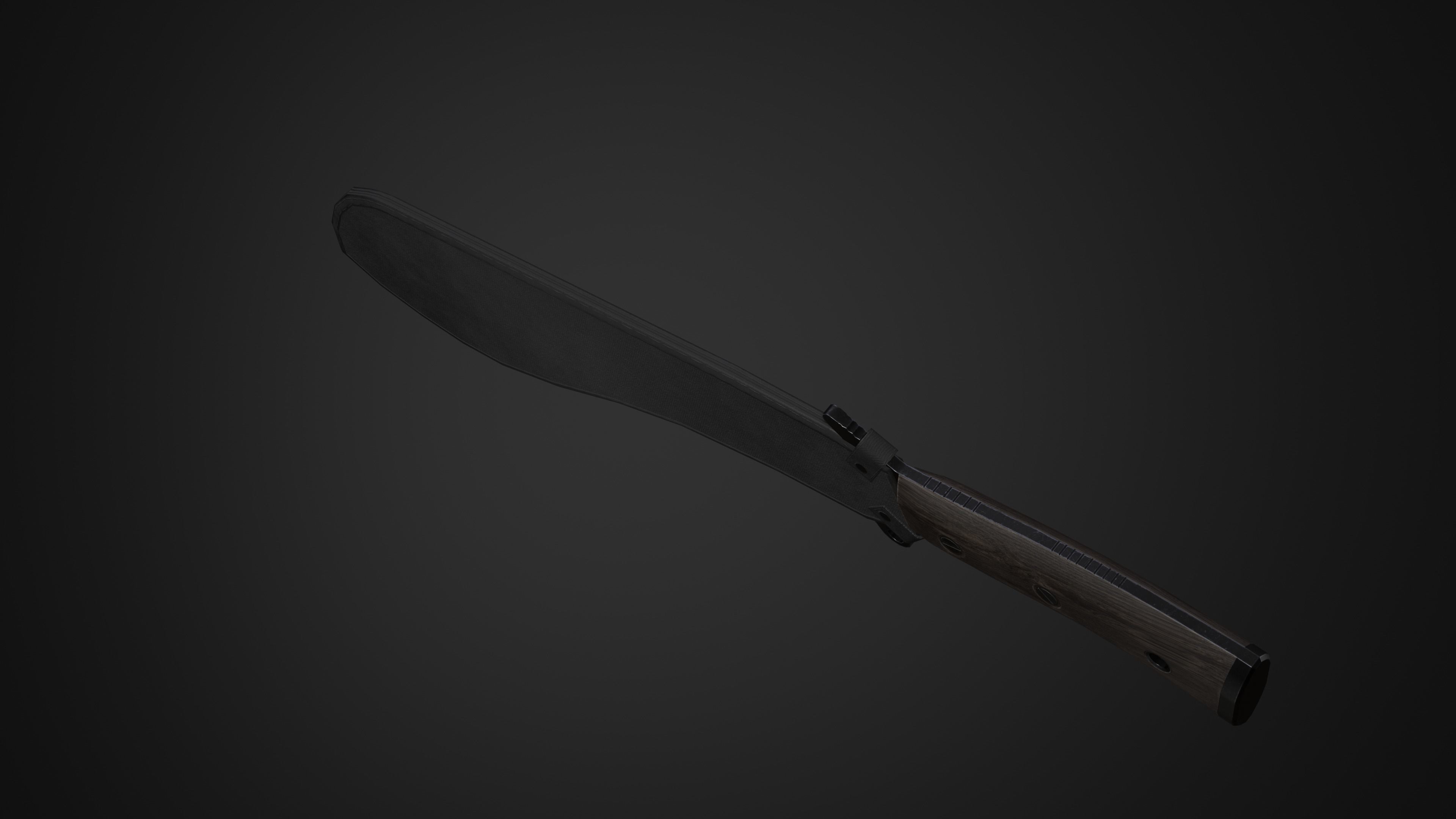 Machete v2 Low-poly 3D model_2