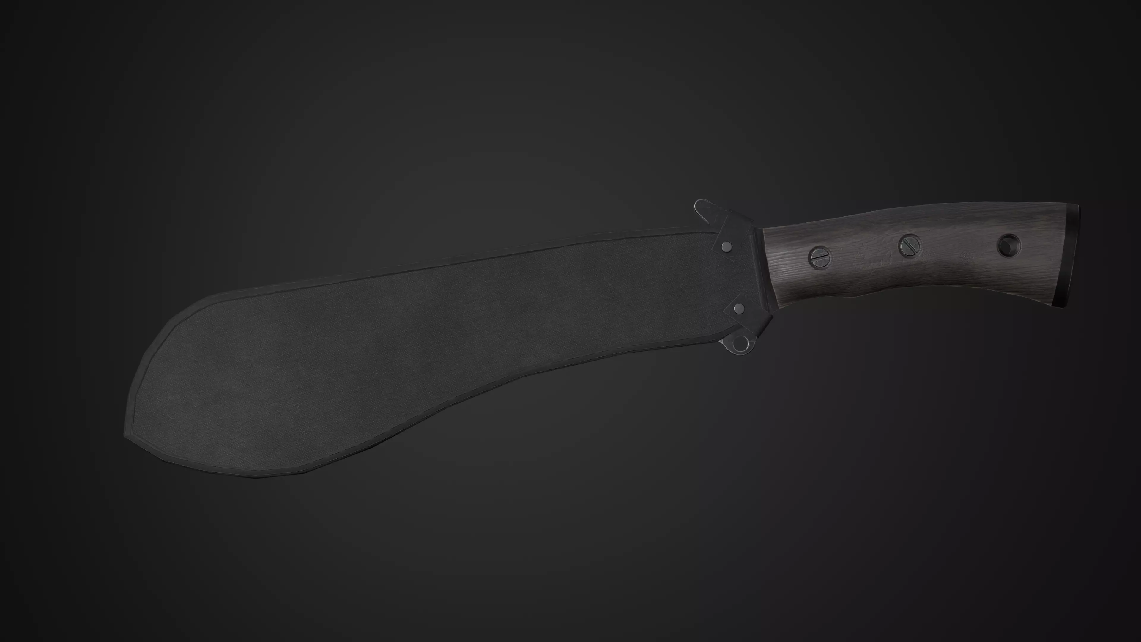 Machete v2 Low-poly 3D model_0
