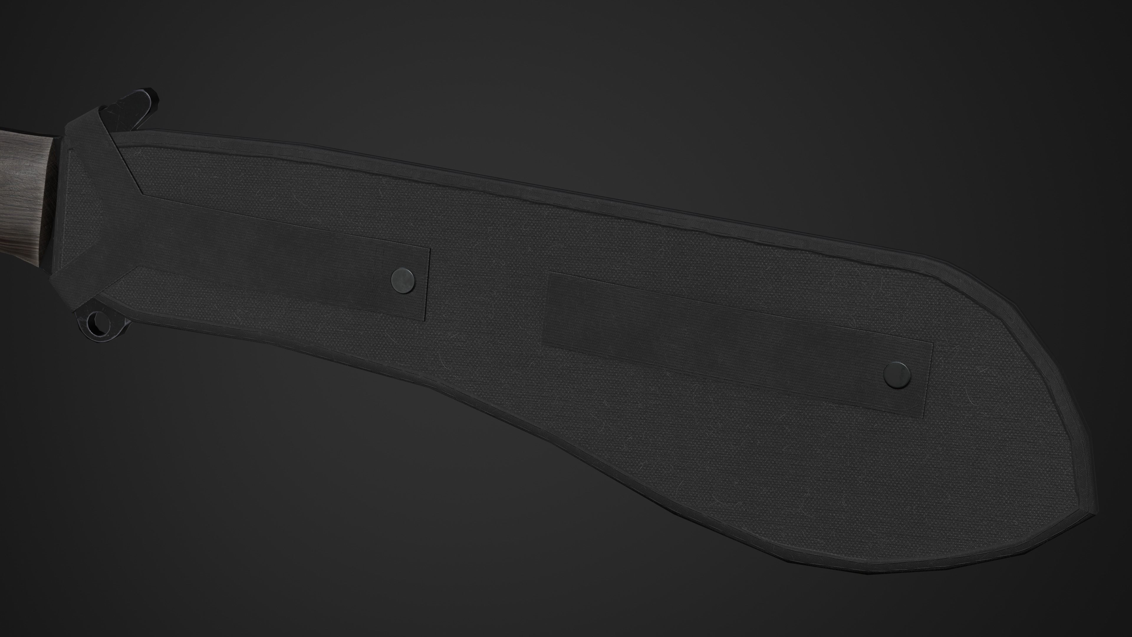 Machete v2 Low-poly 3D model_4