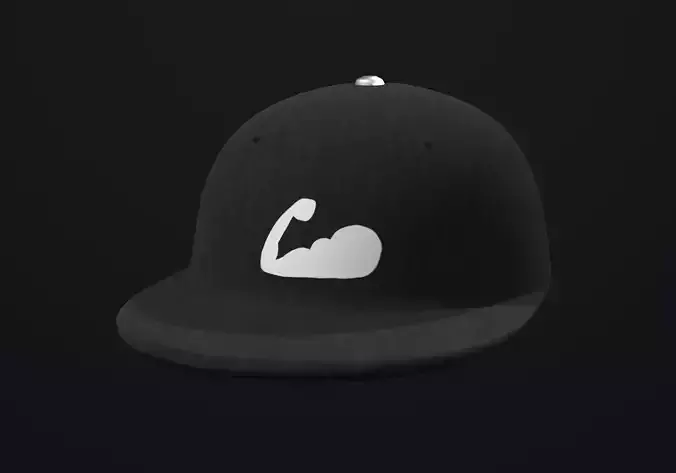 stylistic cap strong symbol 3D model