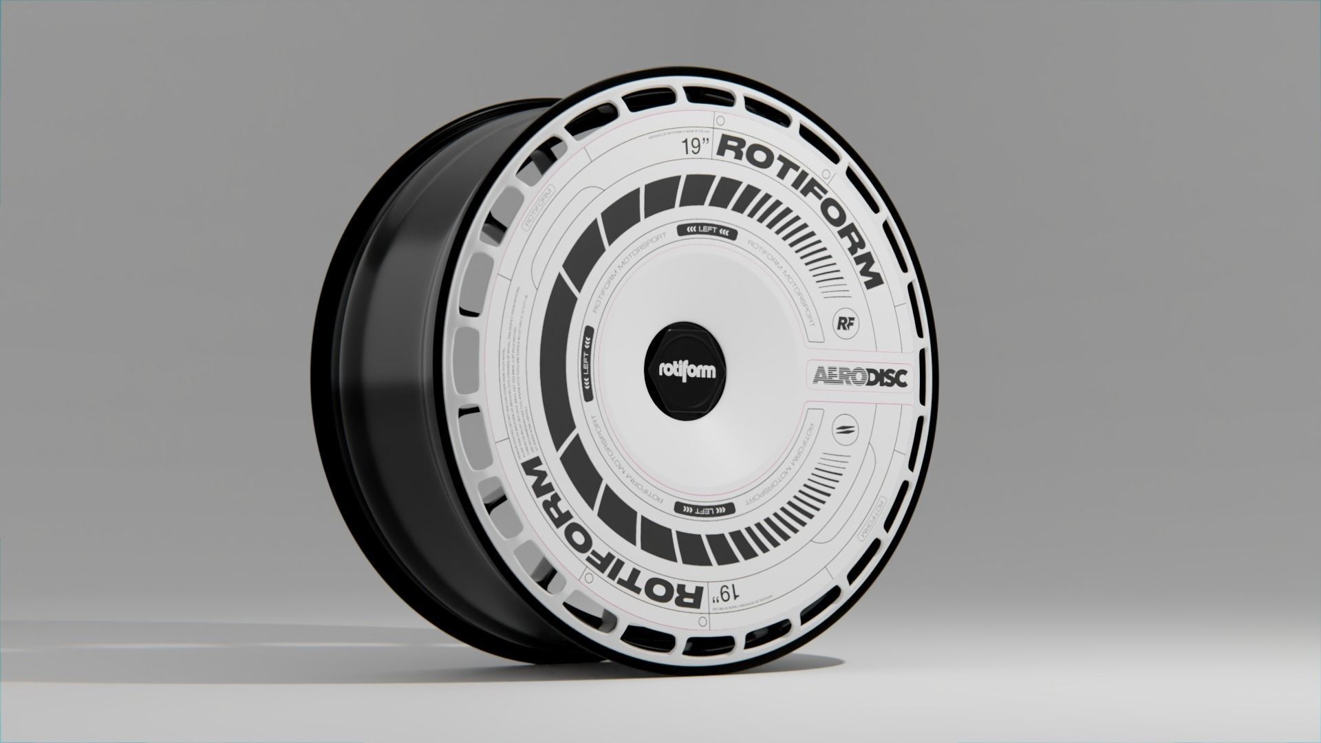 Rotiform LAS-R and Aero Disc Low-poly 3D model_4