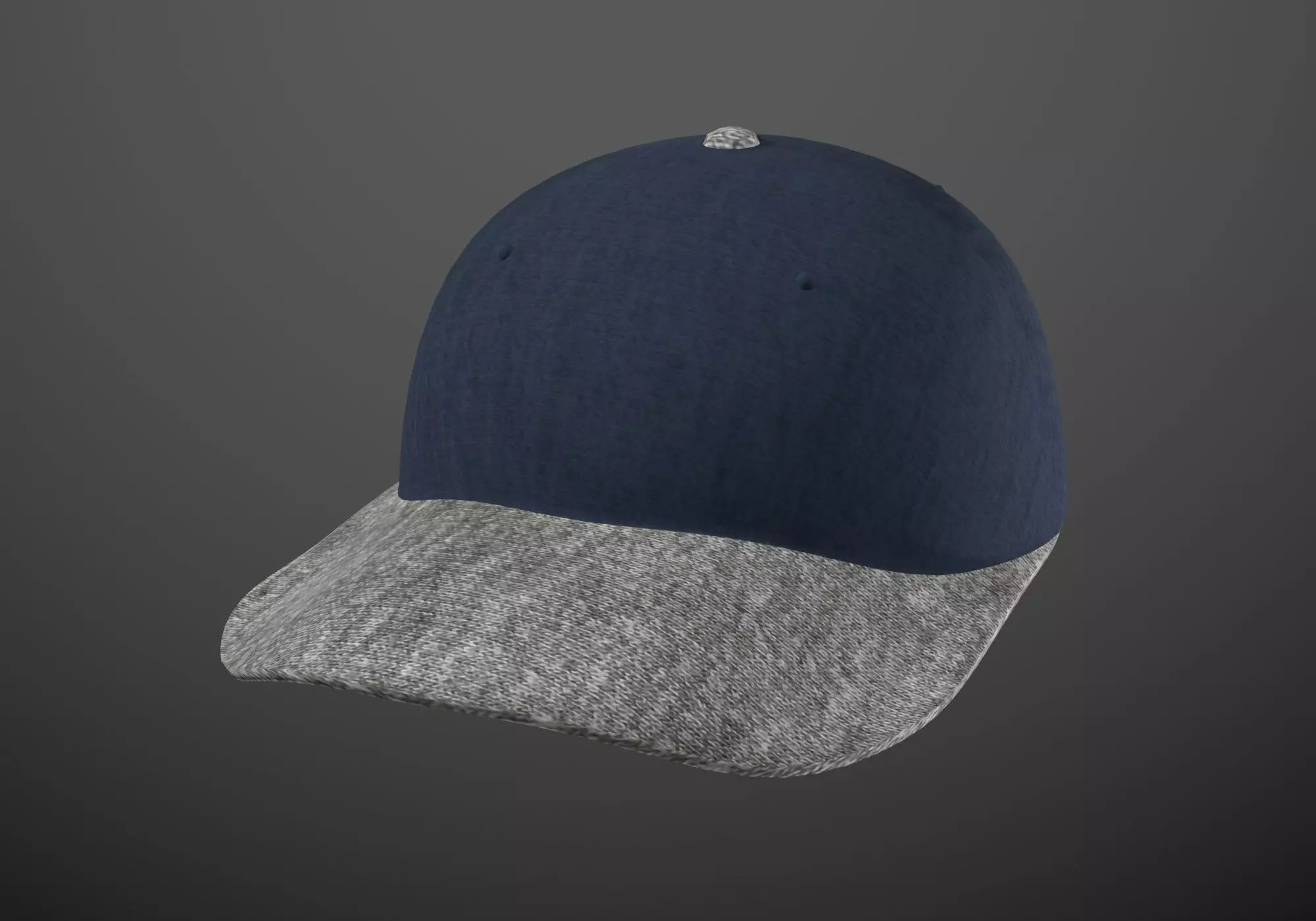 blue-gray cap 3D model