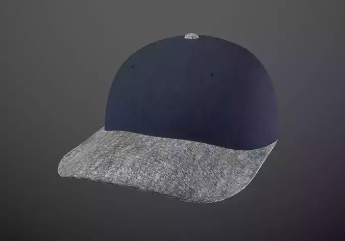 blue-gray cap
