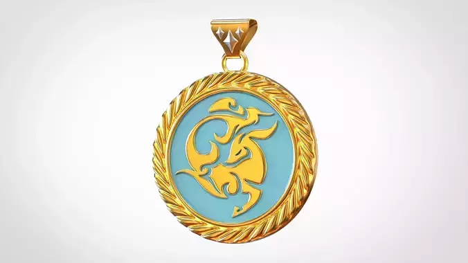 Sinae Unicornis Pendant 3D print model