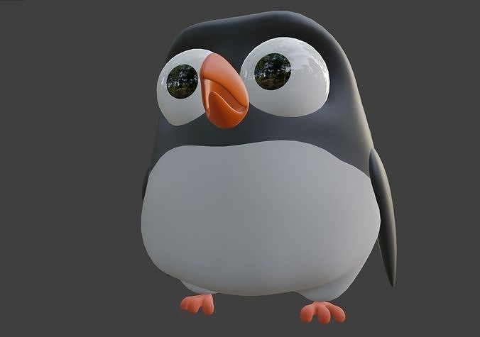 Cartoon Penguin 3D model