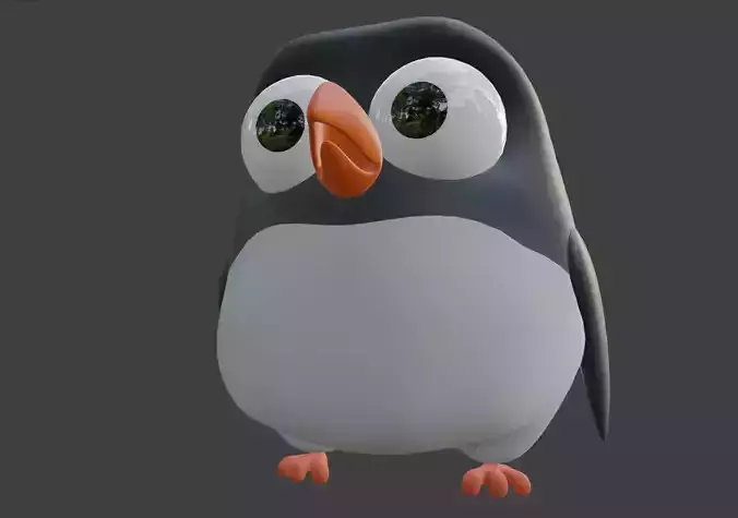 Cartoon Penguin 3D model