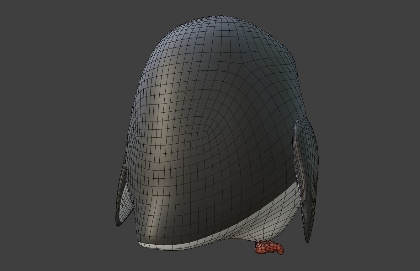 Cartoon Penguin 3D model_6