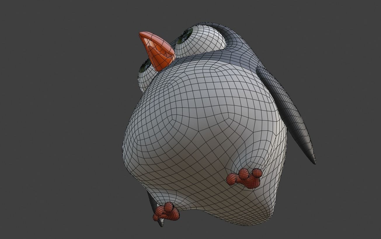 Cartoon Penguin 3D model_5