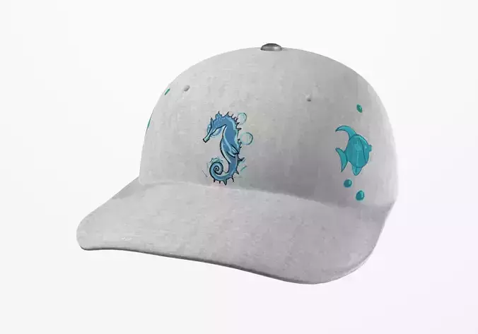 seahorse cap