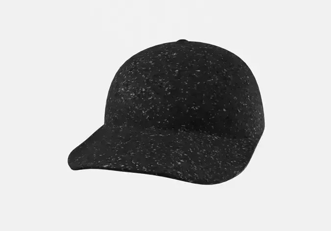 black glittery cap 3D model