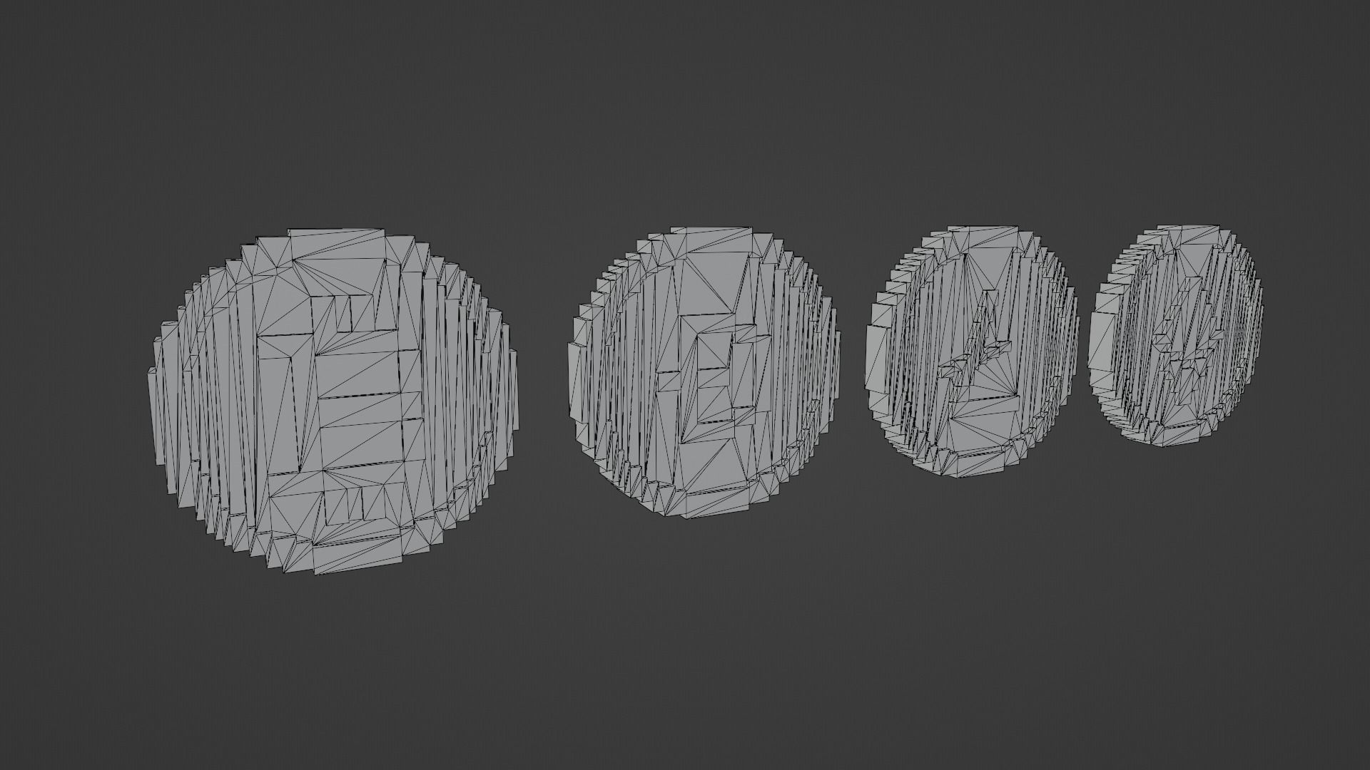 Cryptocurrency Coin Pack Low-poly 3D model_9