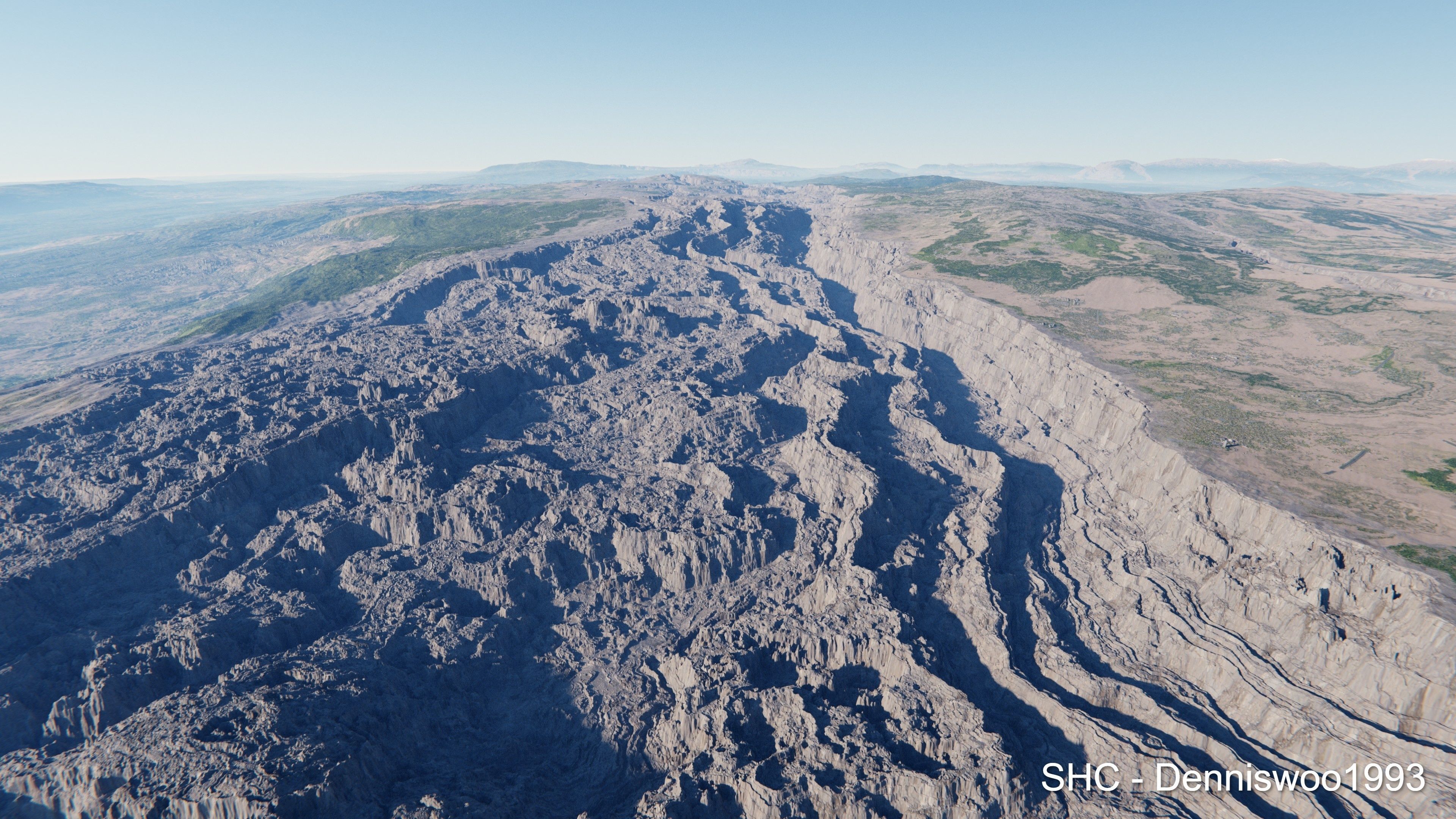 Large scale procedural planet with 3D cities and vegetation 3D model_73