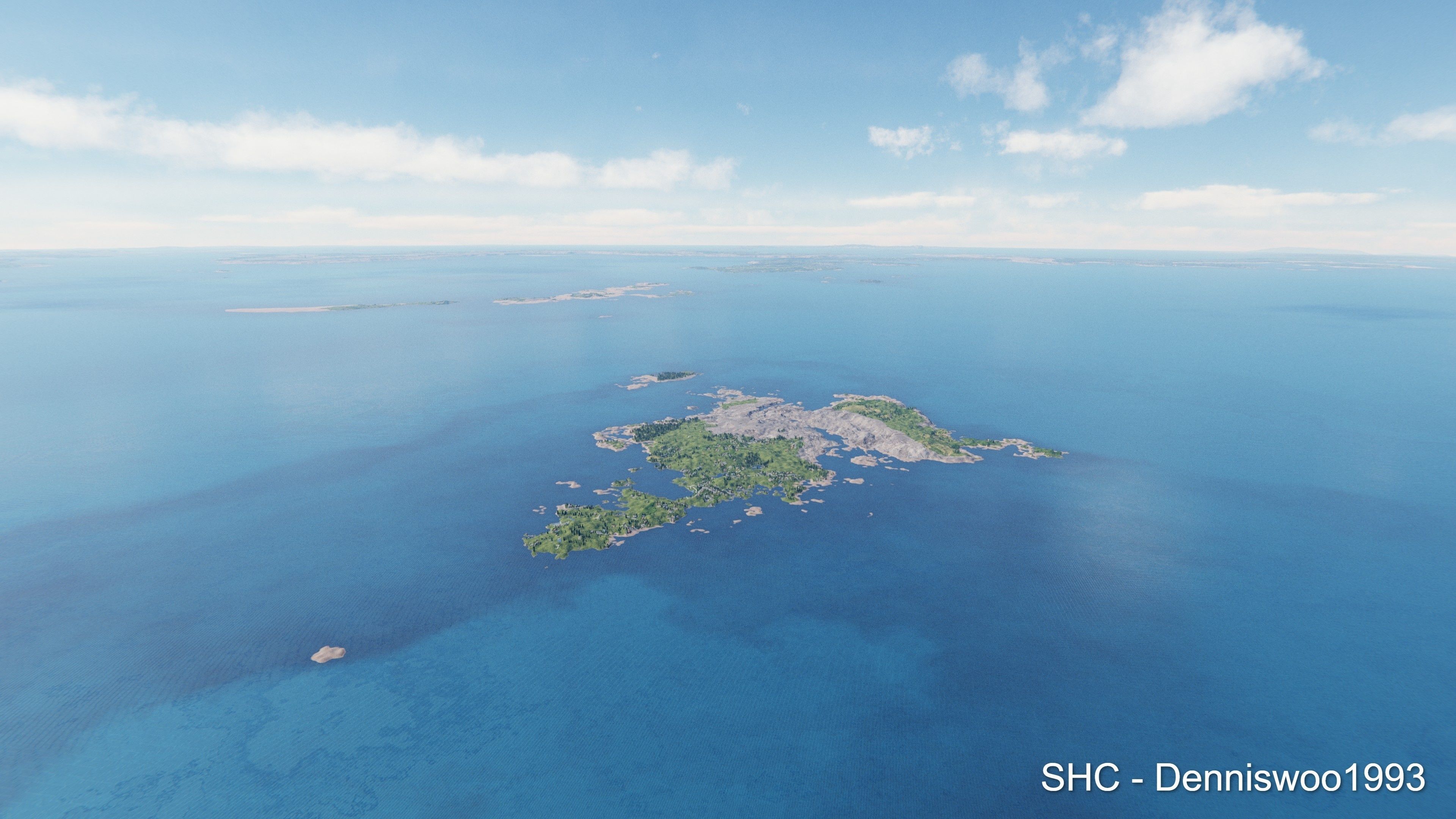 Large scale procedural planet with 3D cities and vegetation 3D model_27