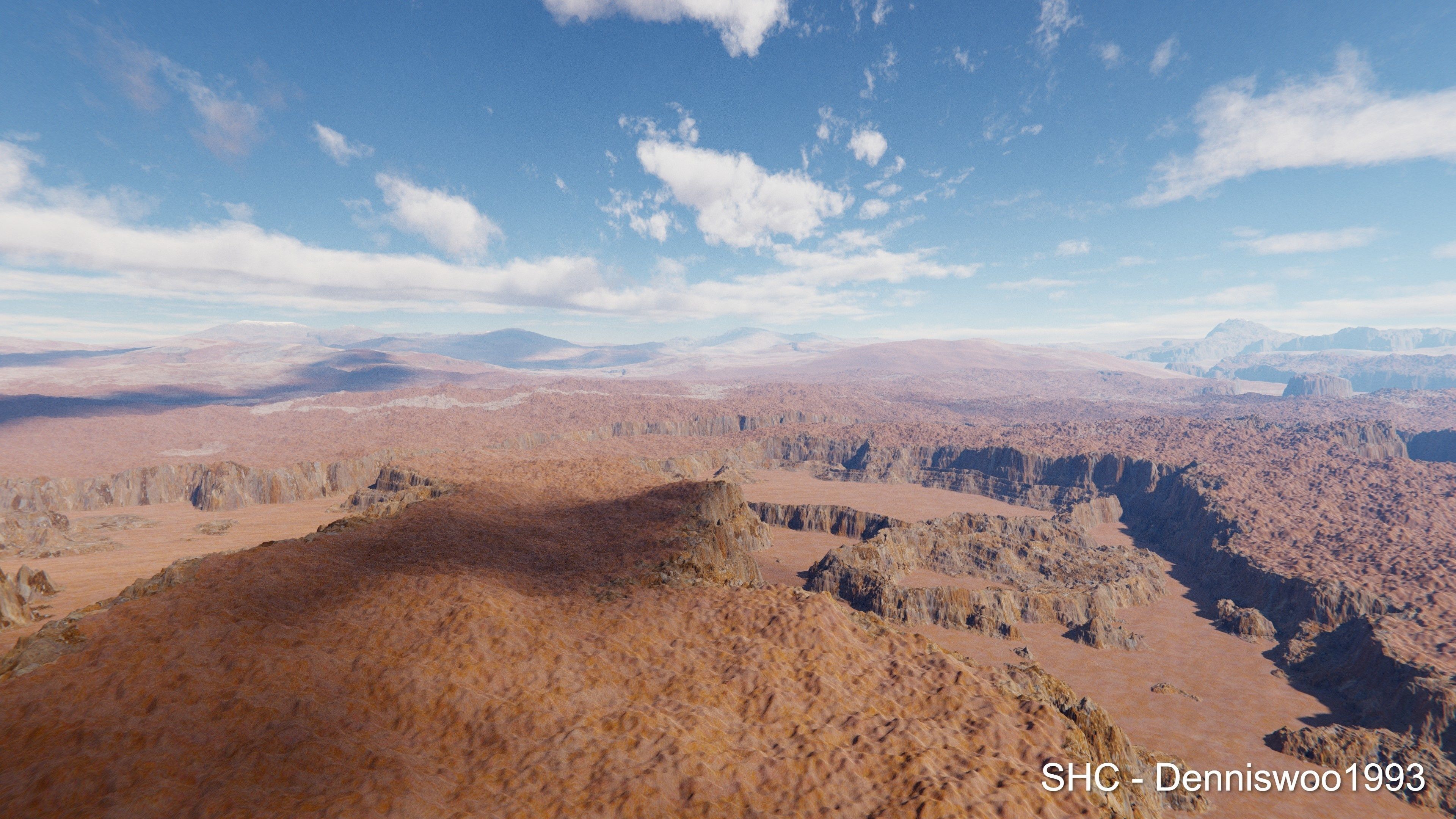 Large scale procedural planet with 3D cities and vegetation 3D model_50