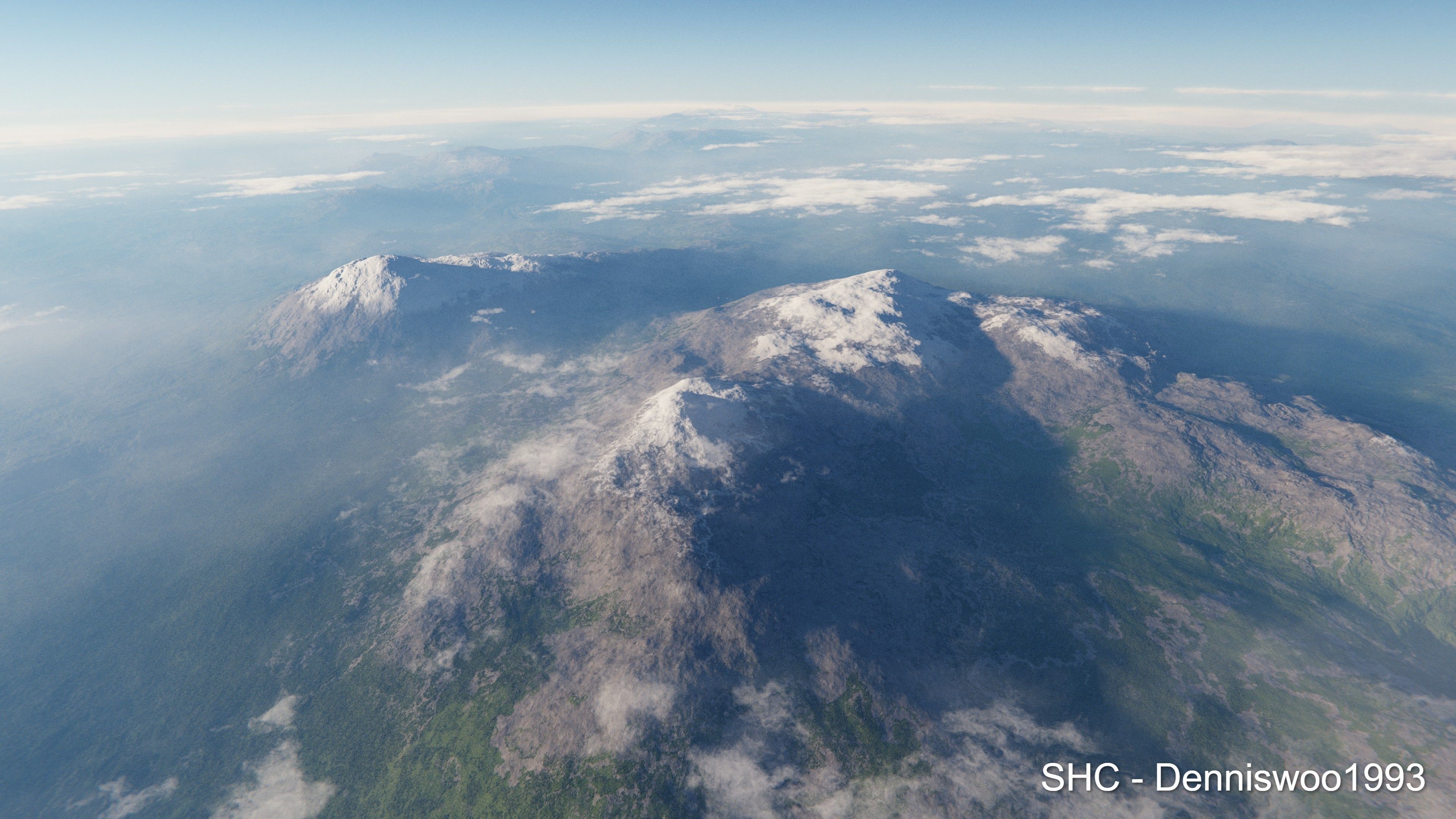 Large scale procedural planet with 3D cities and vegetation 3D model_26