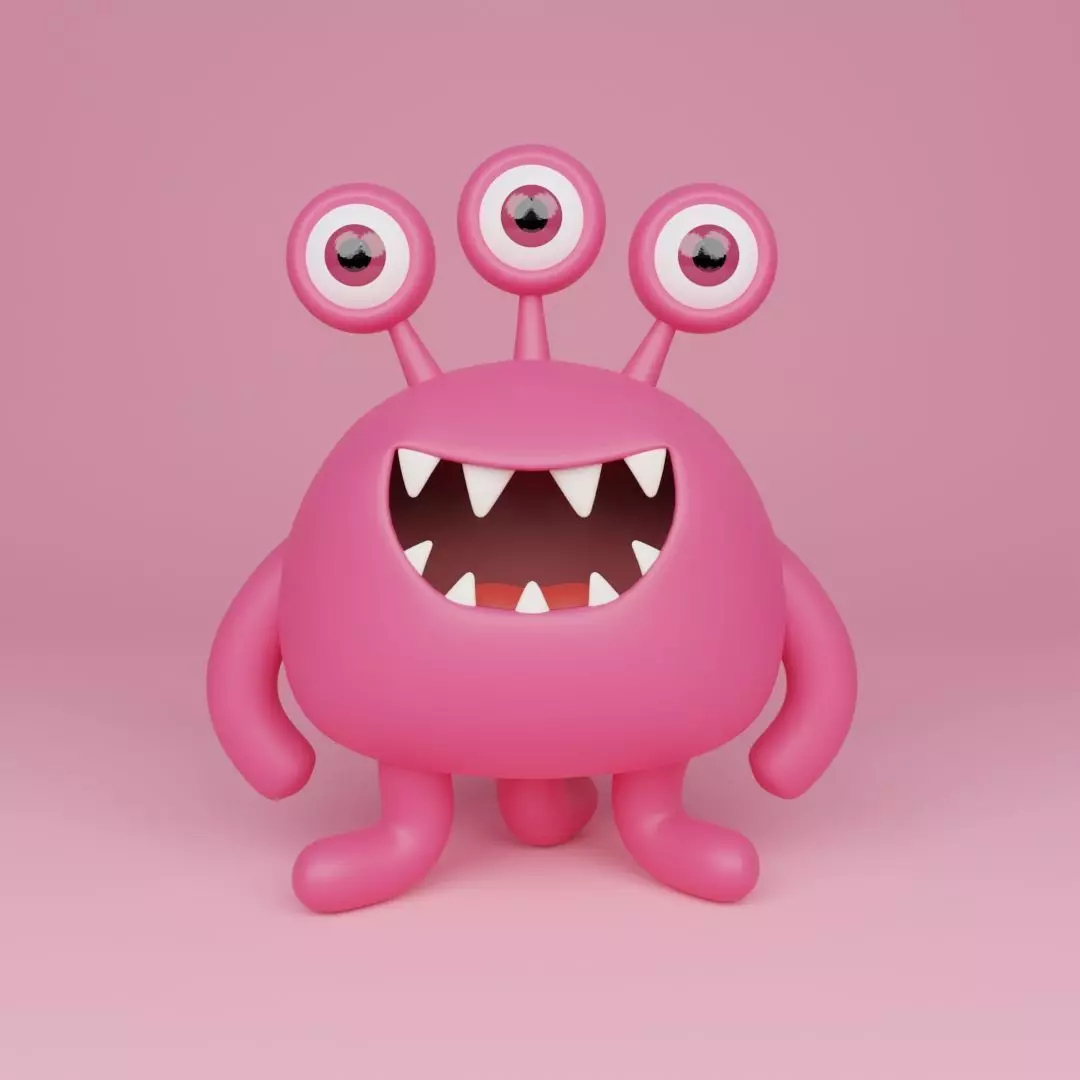 Little Monster9 3D model_0