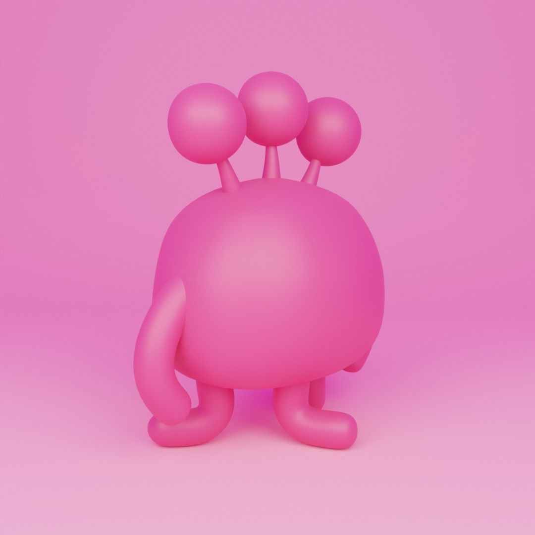 Little Monster9 3D model_6