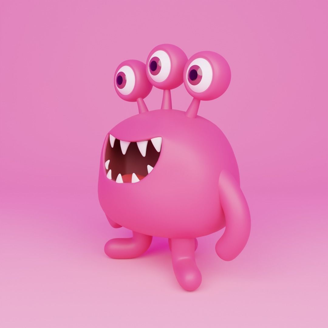 Little Monster9 3D model_8