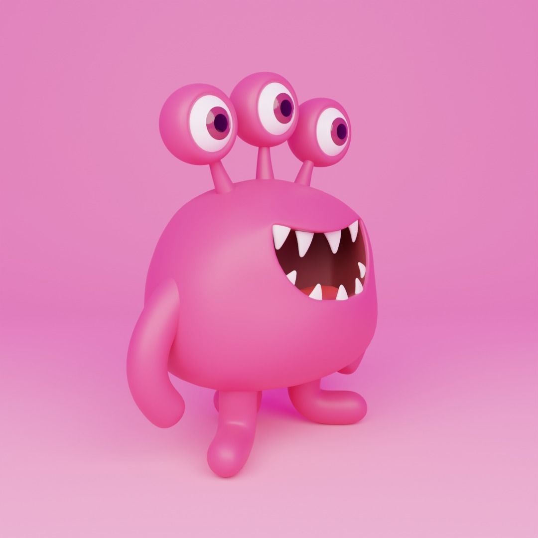Little Monster9 3D model_2