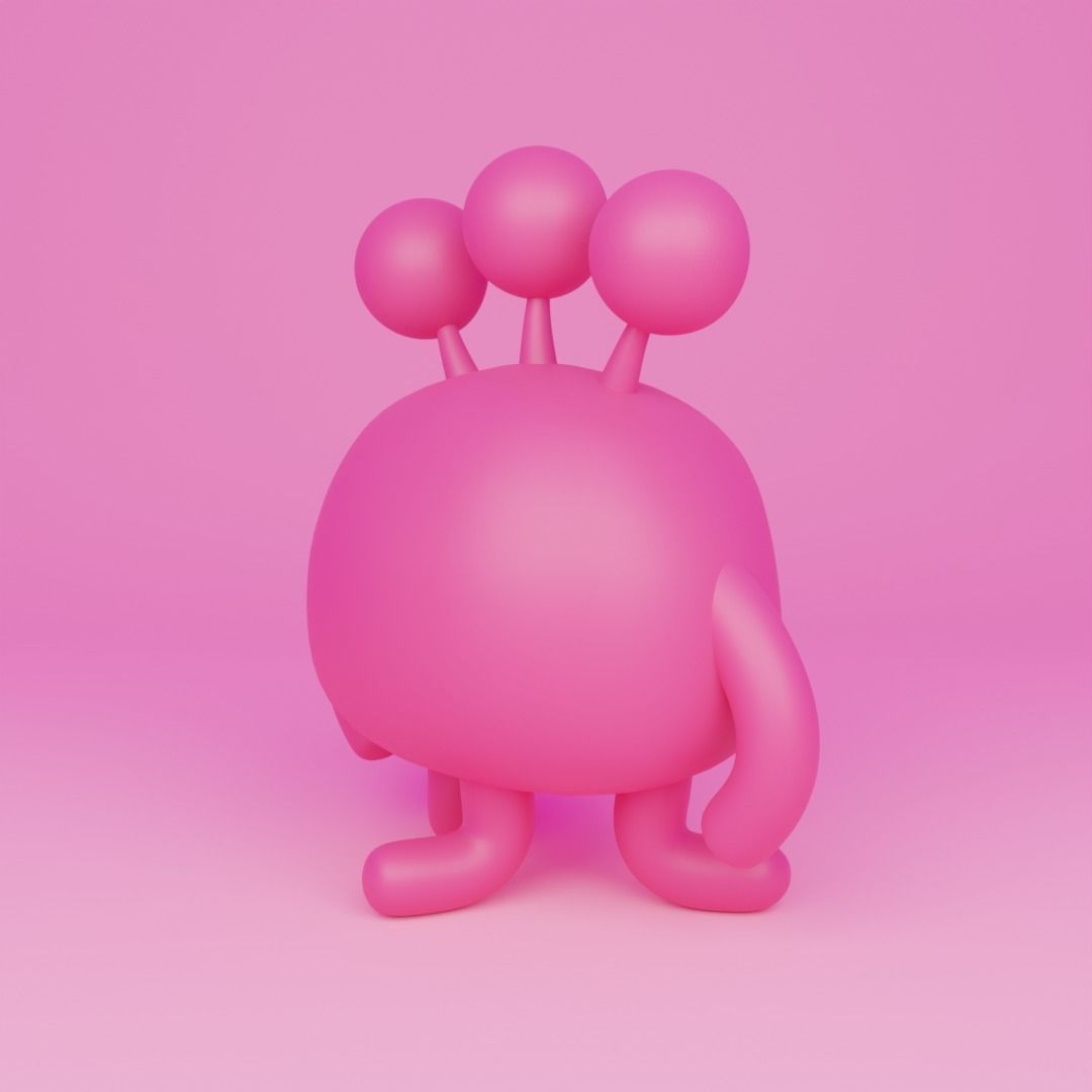 Little Monster9 3D model_4