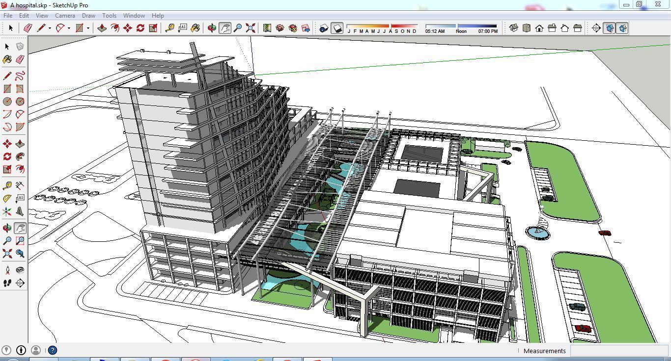 Sketchup Hospital C1 3D model_4