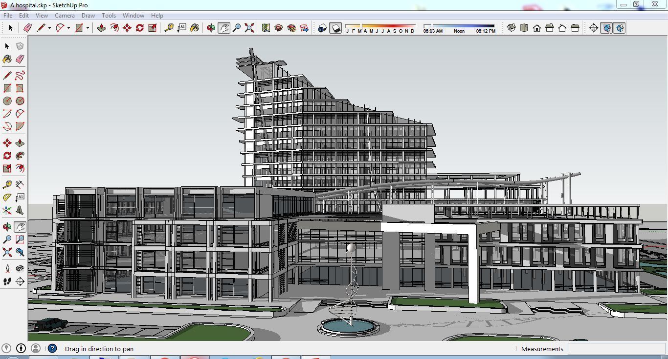 Sketchup Hospital C1 3D model_6