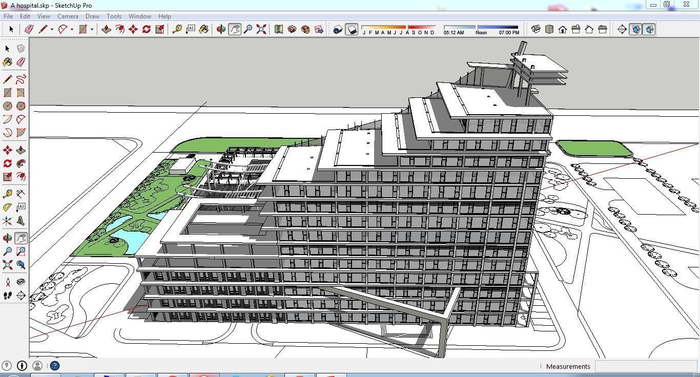 Sketchup Hospital C1 3D model_3