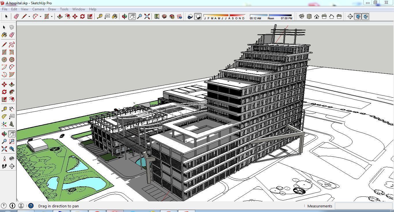 Sketchup Hospital C1 3D model_2