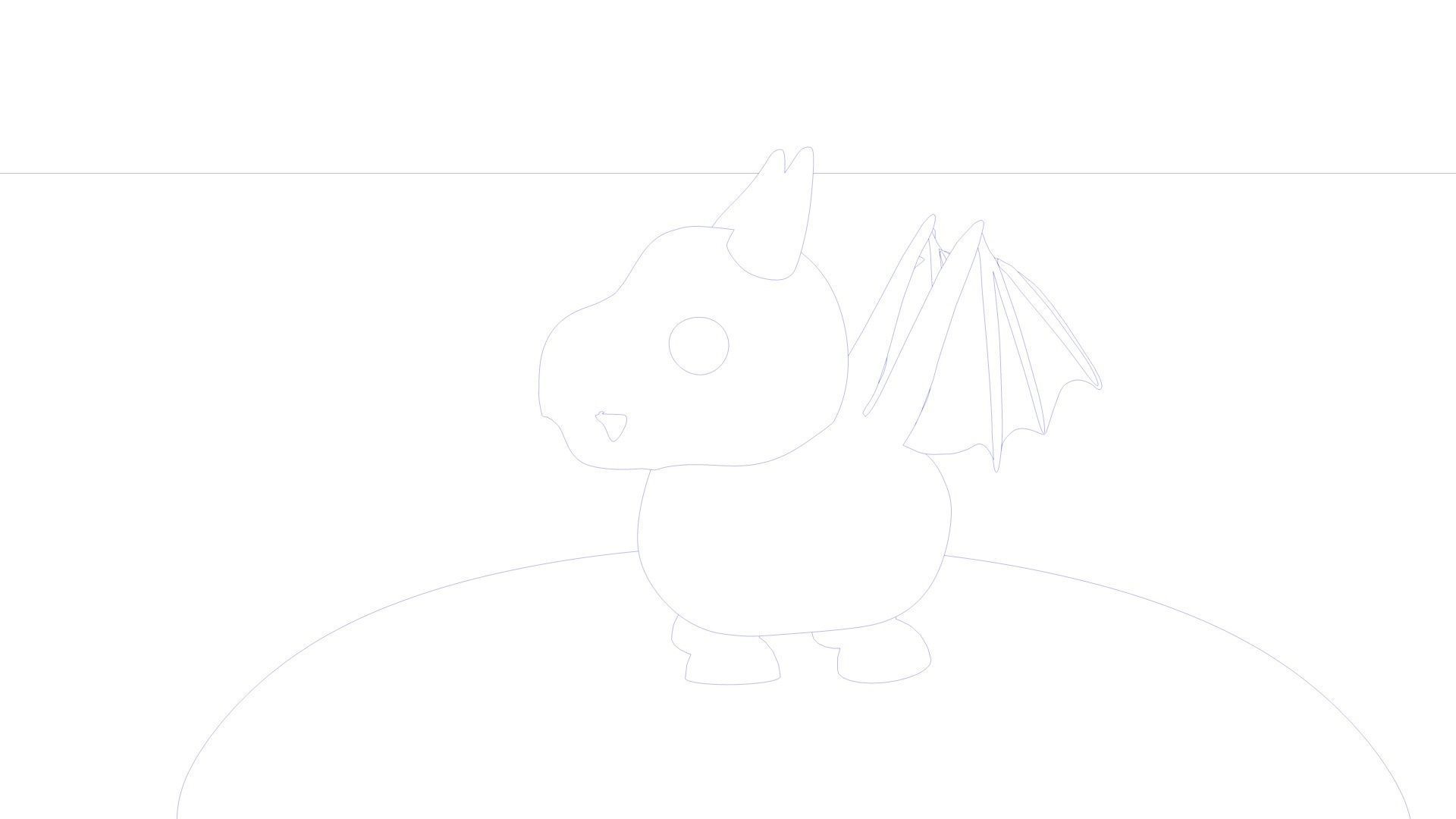 Roblox  Adopt Me Dragon 3D model_8