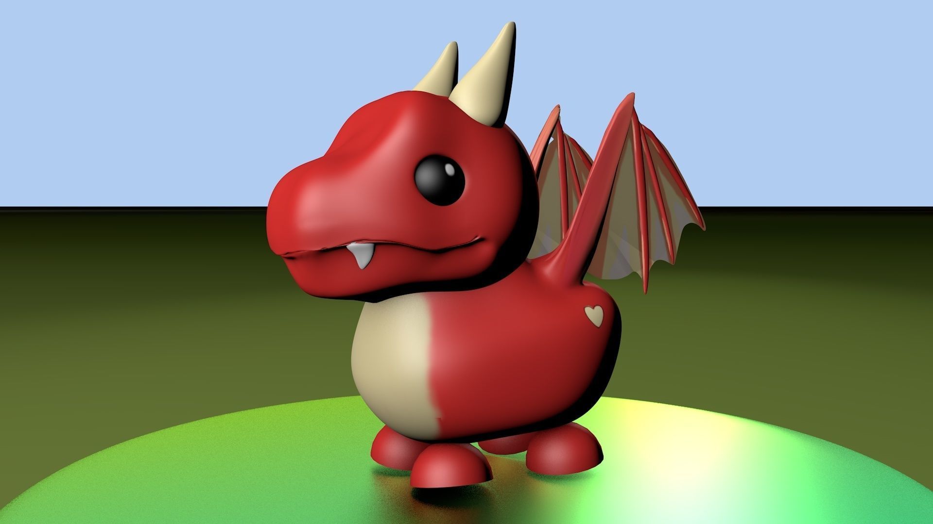 Roblox  Adopt Me Dragon 3D model_4